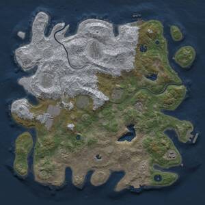 Thumbnail Rust Map: Procedural Map, Size: 4000, Seed: 38977098, 15 Monuments