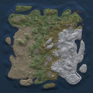 Thumbnail Rust Map: Procedural Map, Size: 4250, Seed: 1639256290, 18 Monuments