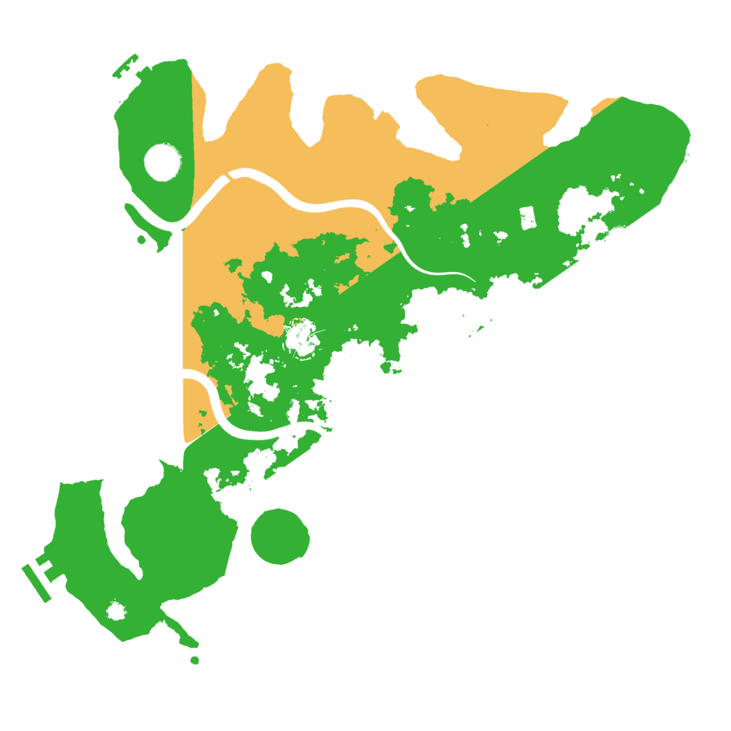 Biome Rust Map: Procedural Map, Size: 3500, Seed: 1993909366
