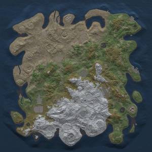 Thumbnail Rust Map: Procedural Map, Size: 4250, Seed: 107903923, 19 Monuments