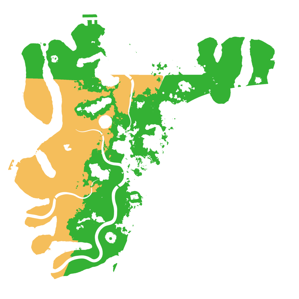 Biome Rust Map: Procedural Map, Size: 4096, Seed: 740293317