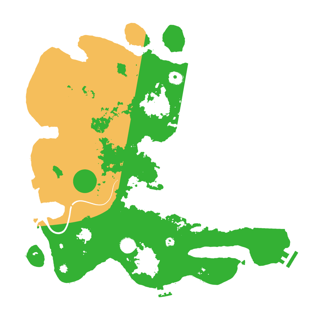 Biome Rust Map: Procedural Map, Size: 3500, Seed: 94848