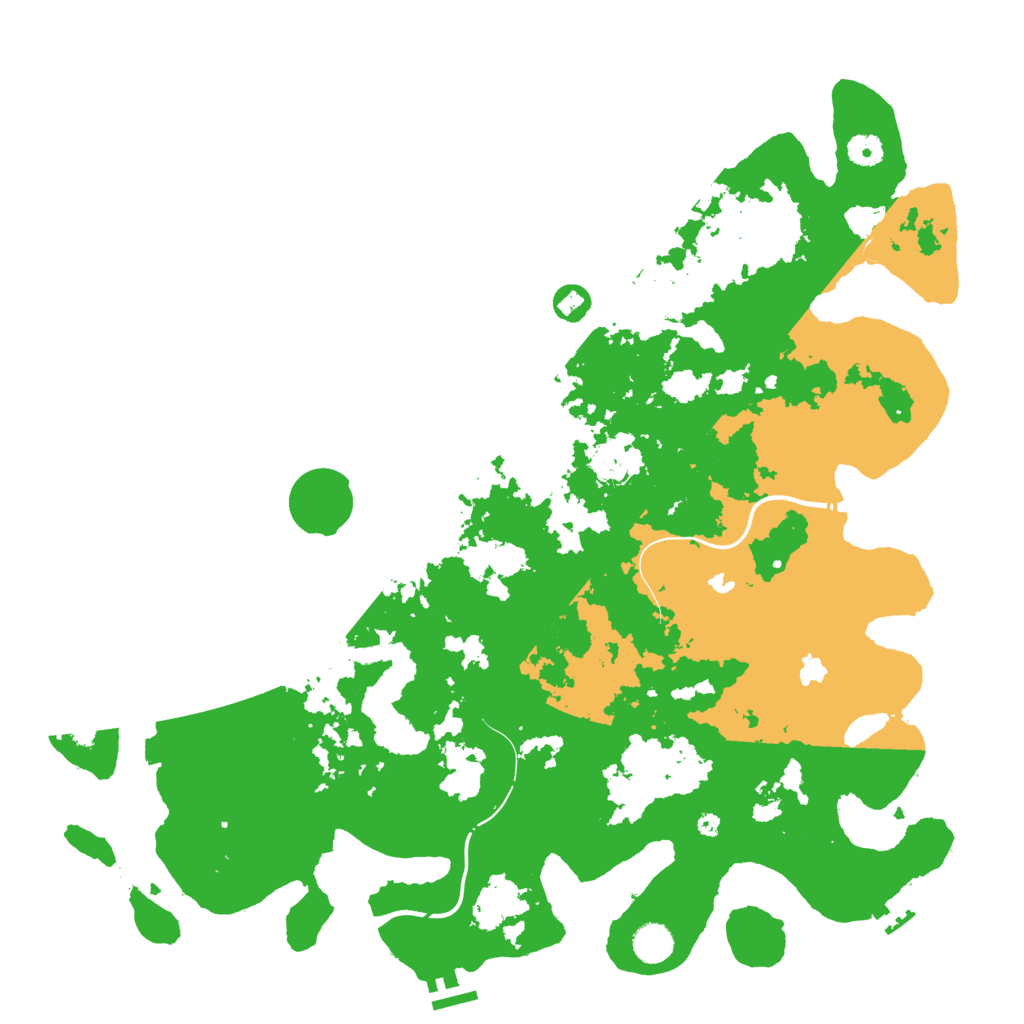 Biome Rust Map: Procedural Map, Size: 4500, Seed: 225737051