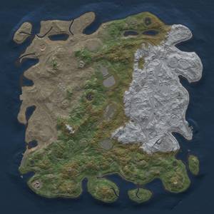 Thumbnail Rust Map: Procedural Map, Size: 4500, Seed: 138663192, 19 Monuments