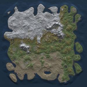 Thumbnail Rust Map: Procedural Map, Size: 5000, Seed: 2131655, 19 Monuments