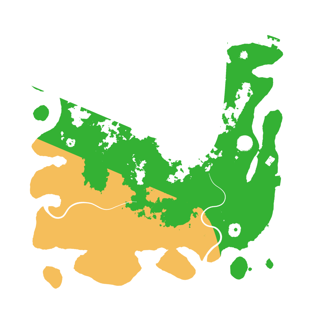 Biome Rust Map: Procedural Map, Size: 3500, Seed: 387034872