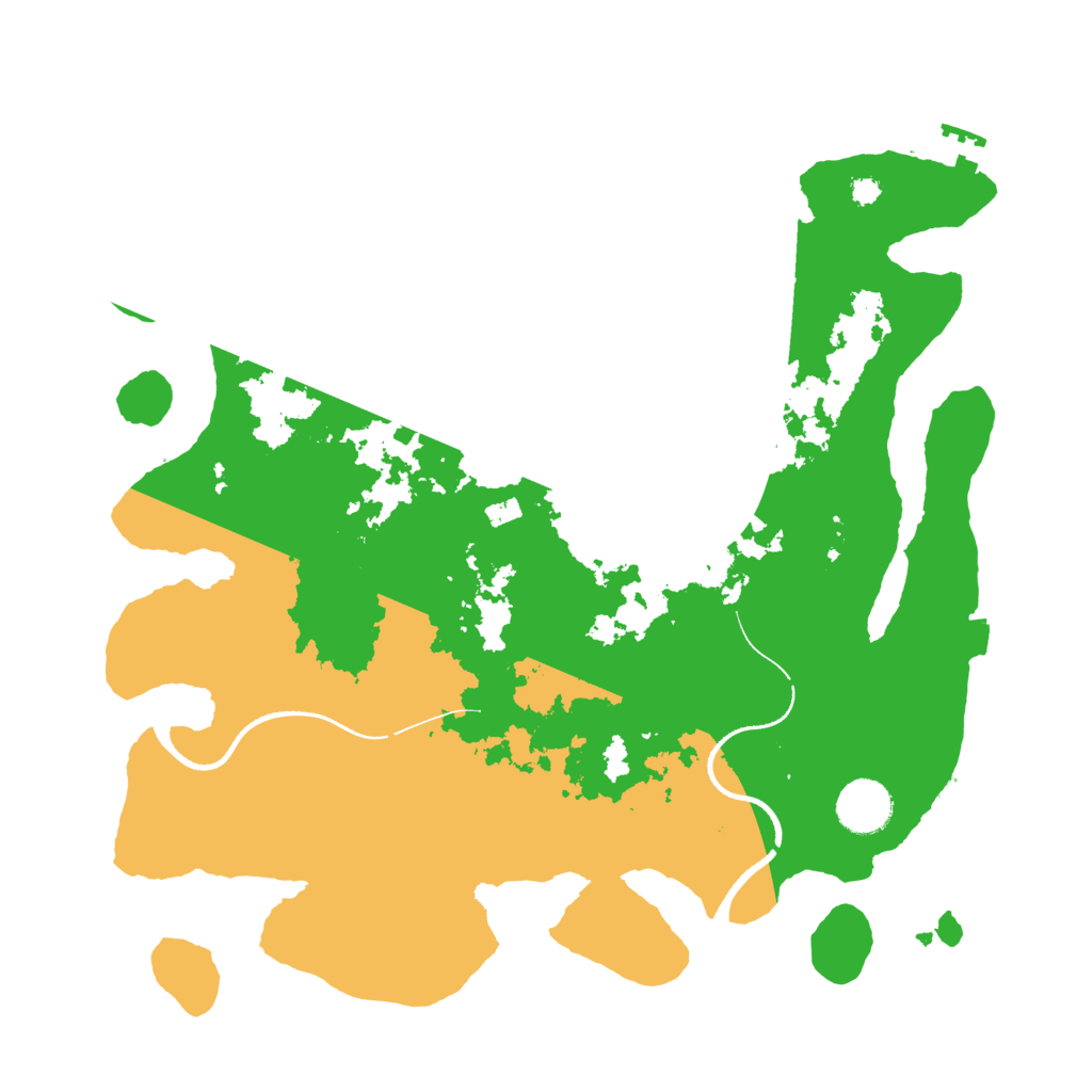 Biome Rust Map: Procedural Map, Size: 3500, Seed: 387034872