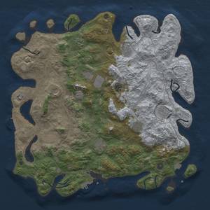 Thumbnail Rust Map: Procedural Map, Size: 4500, Seed: 853047385, 19 Monuments