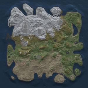 Thumbnail Rust Map: Procedural Map, Size: 4500, Seed: 1192545903, 19 Monuments
