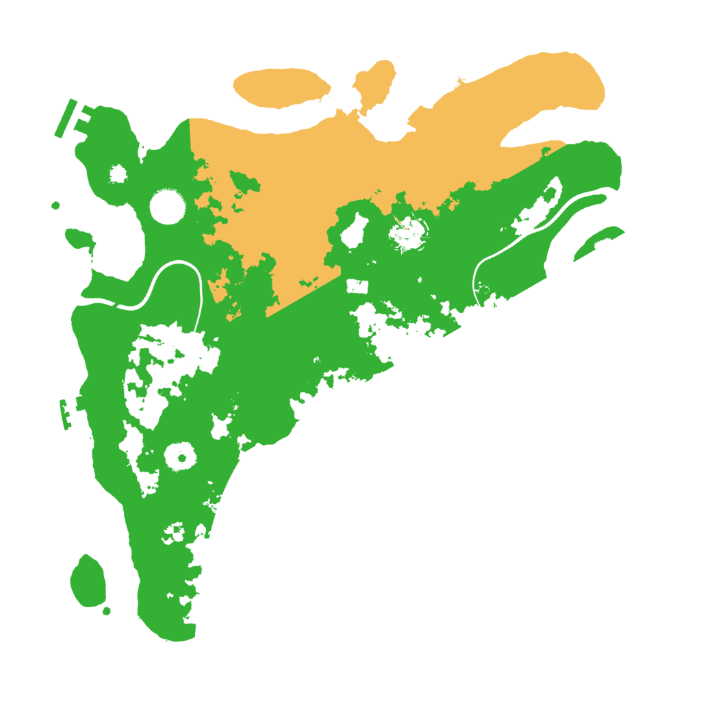 Biome Rust Map: Procedural Map, Size: 3500, Seed: 61090273