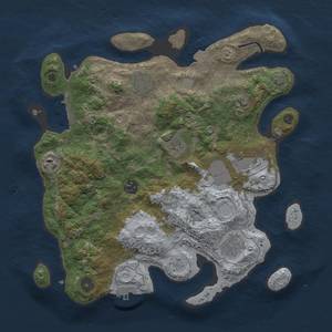 Thumbnail Rust Map: Procedural Map, Size: 3500, Seed: 61090273, 15 Monuments