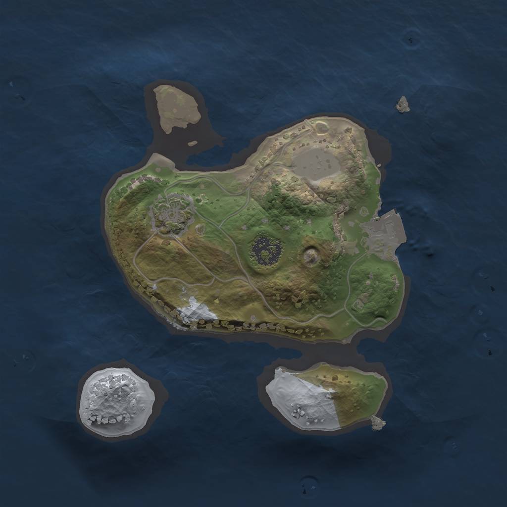 Rust Map: Procedural Map, Size: 1700, Seed: 500, 4 Monuments