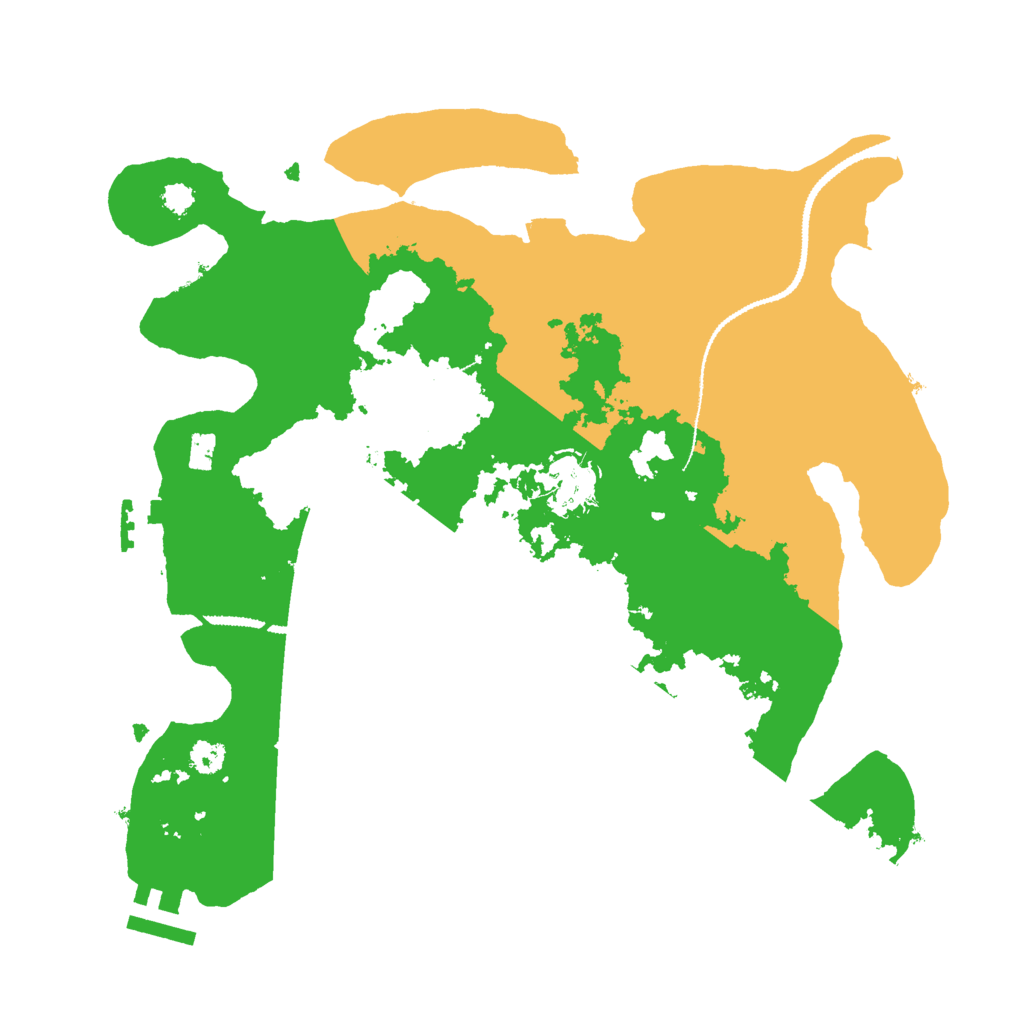 Biome Rust Map: Procedural Map, Size: 3000, Seed: 385307539