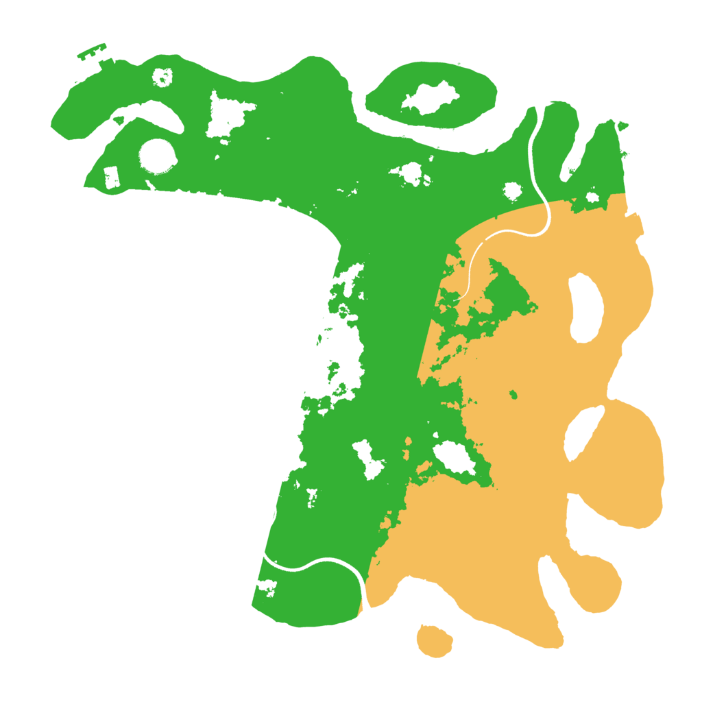 Biome Rust Map: Procedural Map, Size: 3500, Seed: 780011100