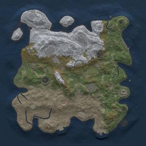 Thumbnail Rust Map: Procedural Map, Size: 3650, Seed: 20019094, 15 Monuments