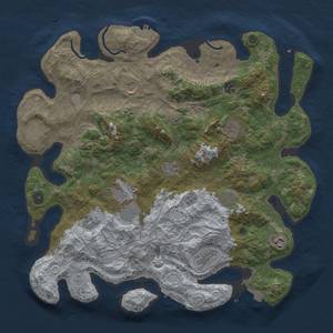 Thumbnail Rust Map: Procedural Map, Size: 4250, Seed: 756482133, 19 Monuments
