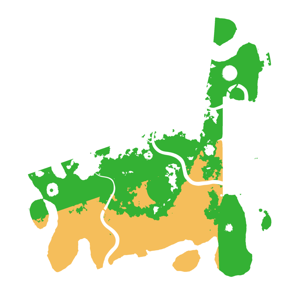 Biome Rust Map: Procedural Map, Size: 3500, Seed: 83214093