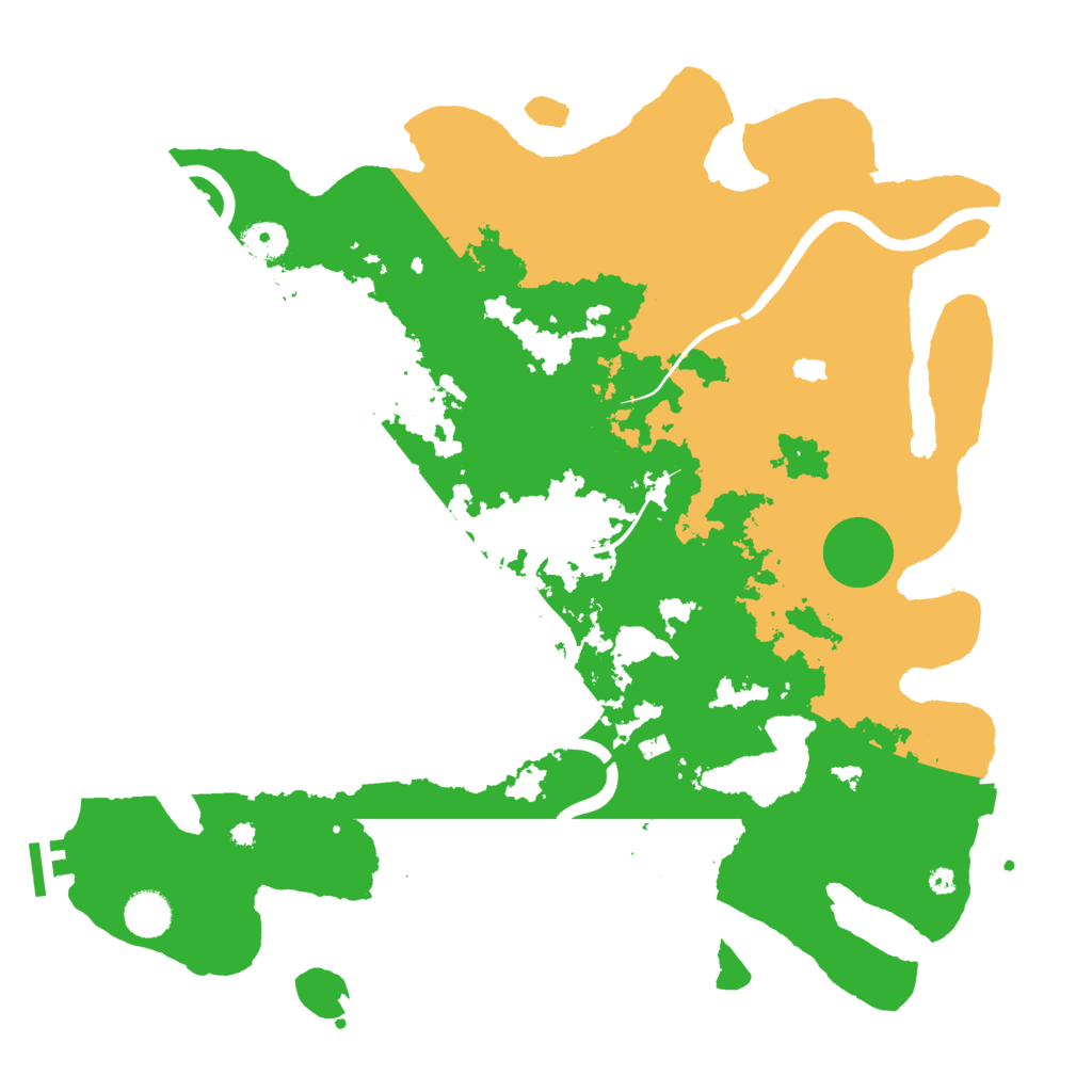 Biome Rust Map: Procedural Map, Size: 4100, Seed: 35532
