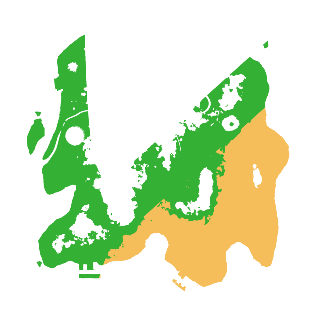 Biome Rust Map: Procedural Map, Size: 3000, Seed: 7425