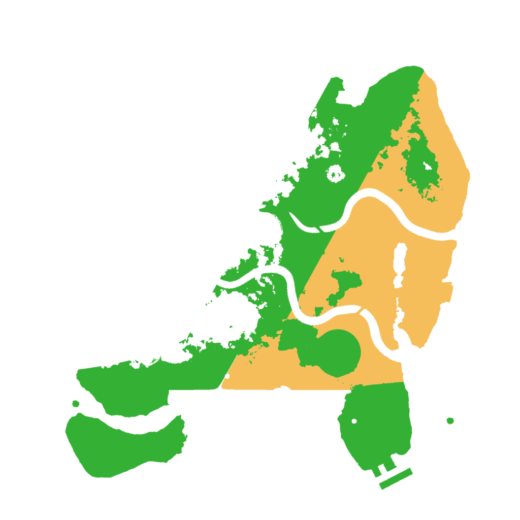 Biome Rust Map: Procedural Map, Size: 3000, Seed: 1148892124