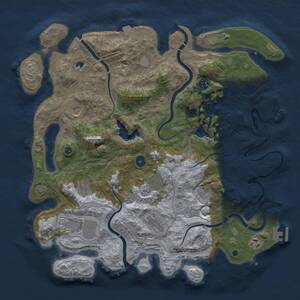 Thumbnail Rust Map: Procedural Map, Size: 4250, Seed: 84264623, 15 Monuments