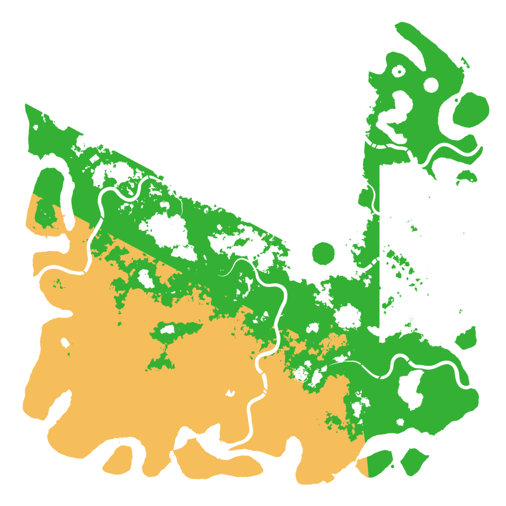 Biome Rust Map: Procedural Map, Size: 6000, Seed: 1166032417