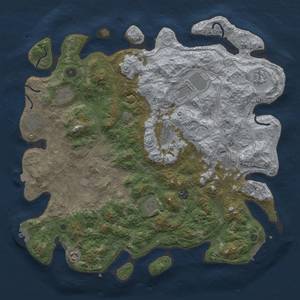 Thumbnail Rust Map: Procedural Map, Size: 4500, Seed: 1665142766, 18 Monuments