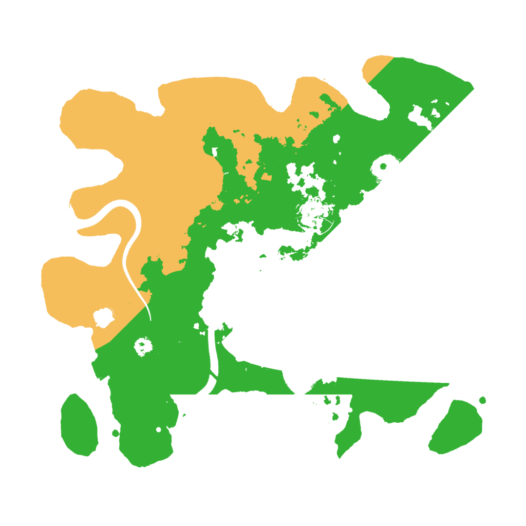 Biome Rust Map: Procedural Map, Size: 3000, Seed: 24580