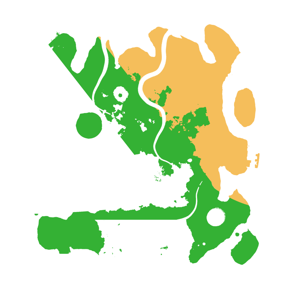 Biome Rust Map: Procedural Map, Size: 3000, Seed: 2628