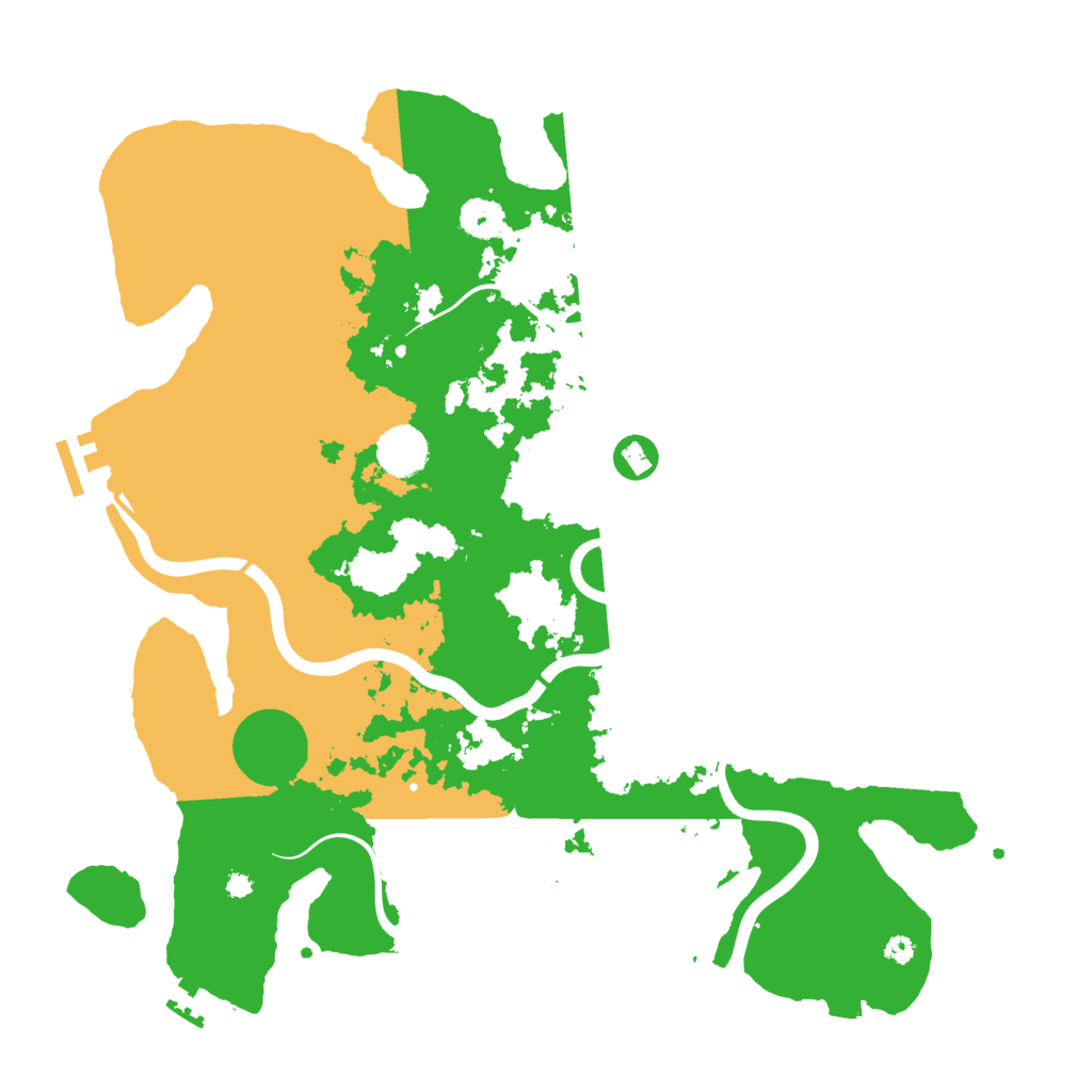Biome Rust Map: Procedural Map, Size: 3850, Seed: 51923392