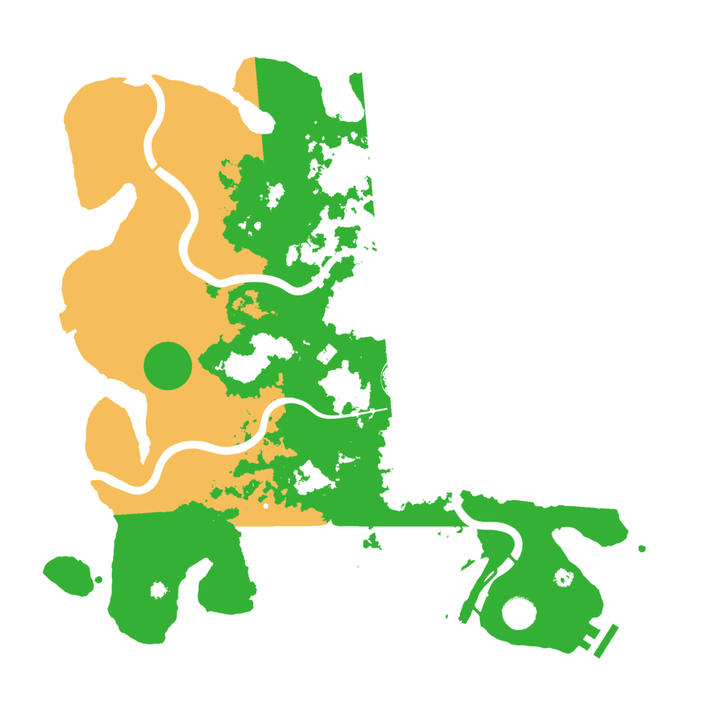 Biome Rust Map: Procedural Map, Size: 3850, Seed: 51923392