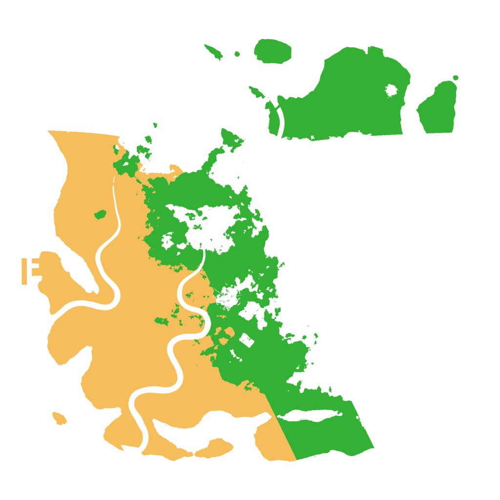 Biome Rust Map: Procedural Map, Size: 3800, Seed: 18594228