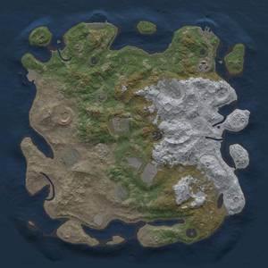 Thumbnail Rust Map: Procedural Map, Size: 3800, Seed: 18594228, 18 Monuments