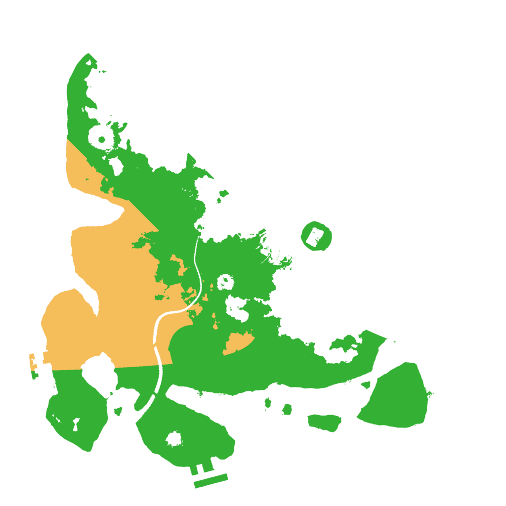 Biome Rust Map: Procedural Map, Size: 3000, Seed: 12509