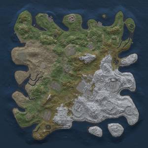 Thumbnail Rust Map: Procedural Map, Size: 4000, Seed: 502932585, 18 Monuments