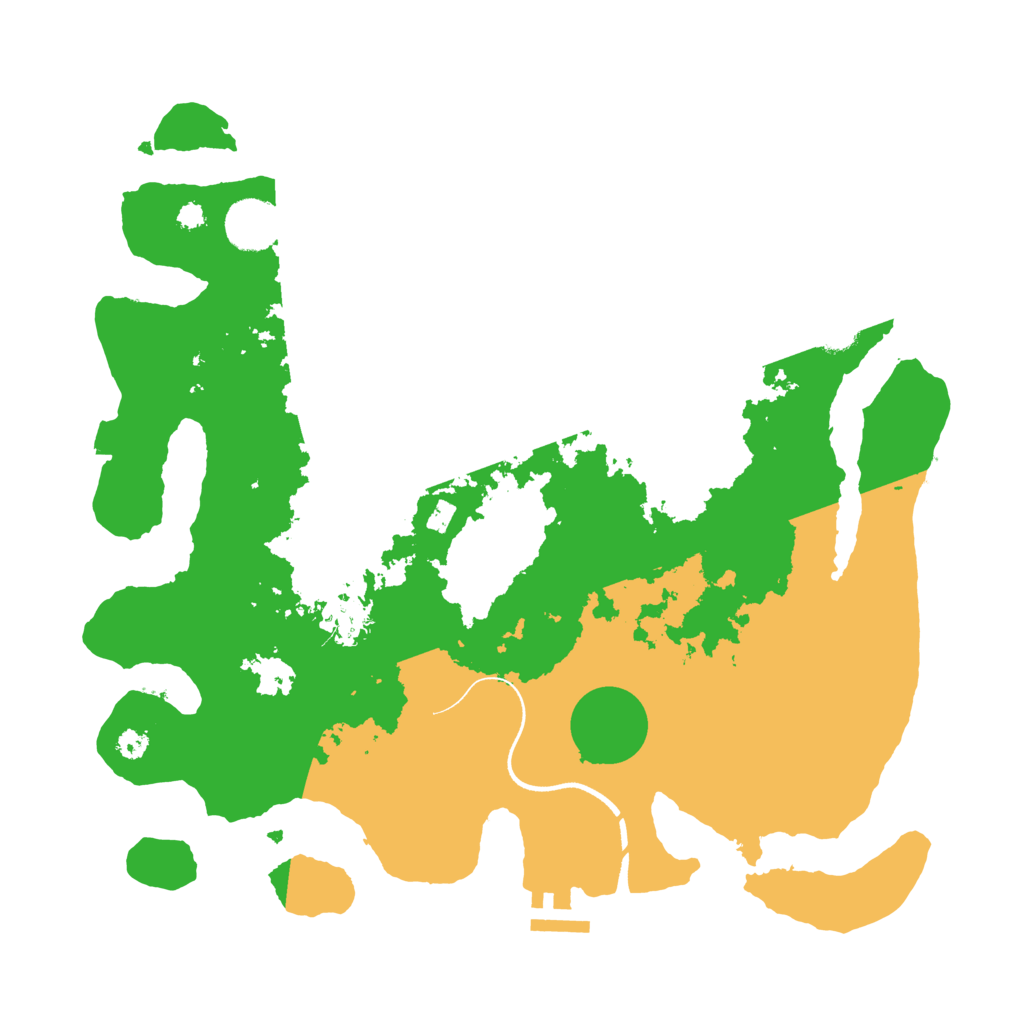 Biome Rust Map: Procedural Map, Size: 3500, Seed: 1209862844