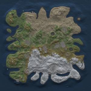 Thumbnail Rust Map: Procedural Map, Size: 3850, Seed: 28768962, 18 Monuments