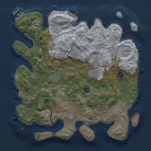 Thumbnail Rust Map: Procedural Map, Size: 3750, Seed: 759383586, 14 Monuments