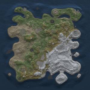 Thumbnail Rust Map: Procedural Map, Size: 3550, Seed: 1280338, 15 Monuments