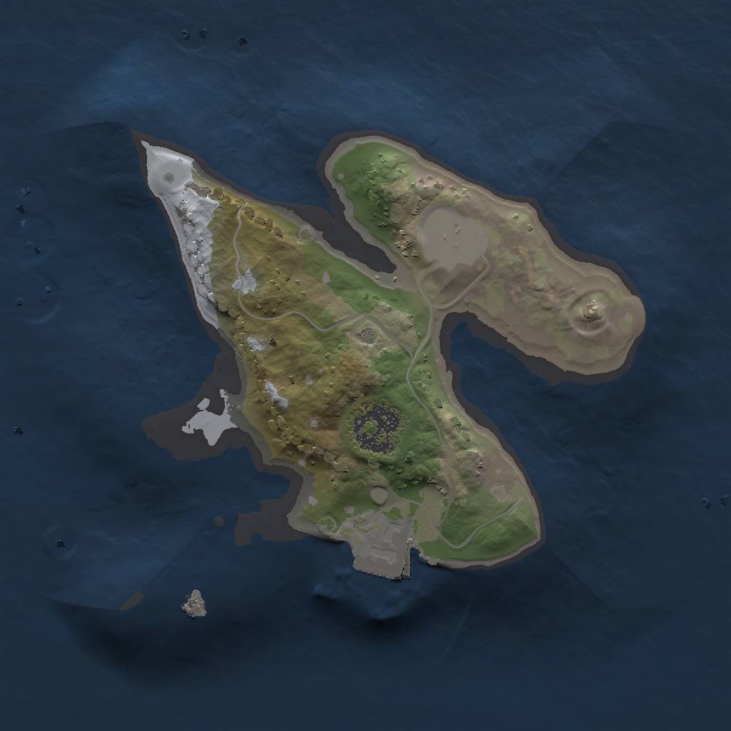 Rust Map: Procedural Map, Size: 1500, Seed: 86183952, 3 Monuments