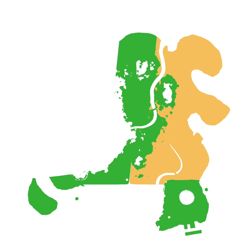 Biome Rust Map: Procedural Map, Size: 3000, Seed: 628418869