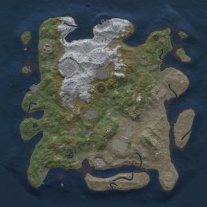 Thumbnail Rust Map: Procedural Map, Size: 3600, Seed: 1526498699, 16 Monuments