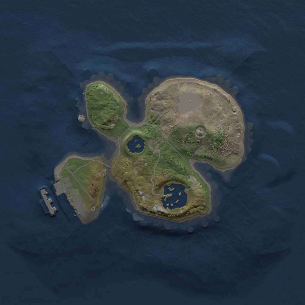 Rust Map: Procedural Map, Size: 1750, Seed: 435968975, 3 Monuments