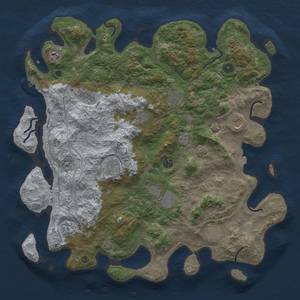 Thumbnail Rust Map: Procedural Map, Size: 4500, Seed: 241960831, 18 Monuments