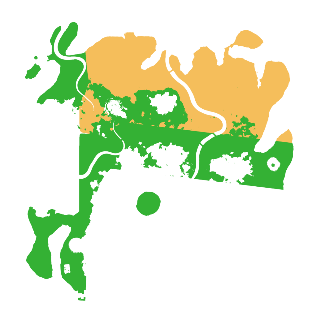 Biome Rust Map: Procedural Map, Size: 3700, Seed: 576861435