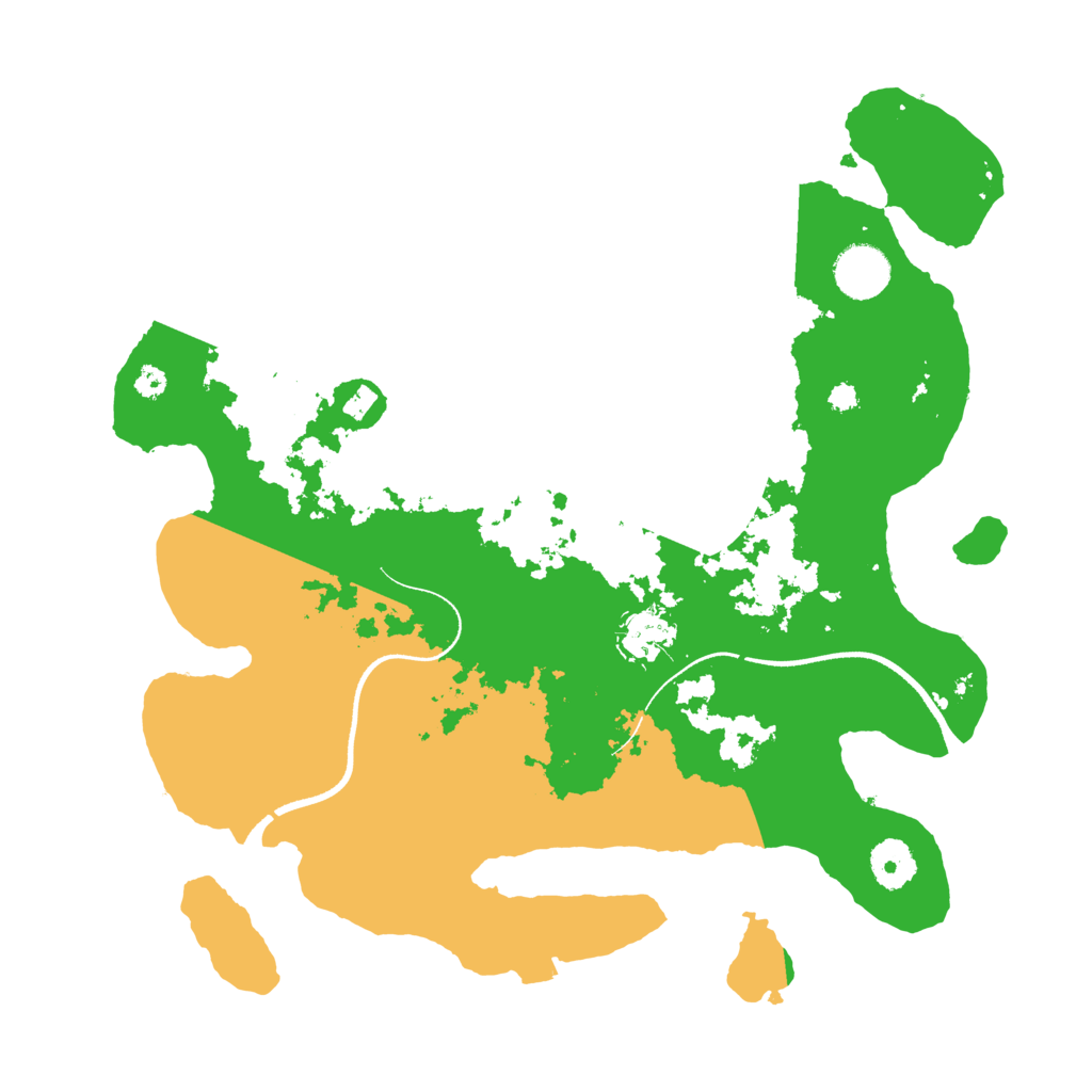 Biome Rust Map: Procedural Map, Size: 3500, Seed: 66453794