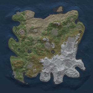 Thumbnail Rust Map: Procedural Map, Size: 3500, Seed: 276040075, 16 Monuments