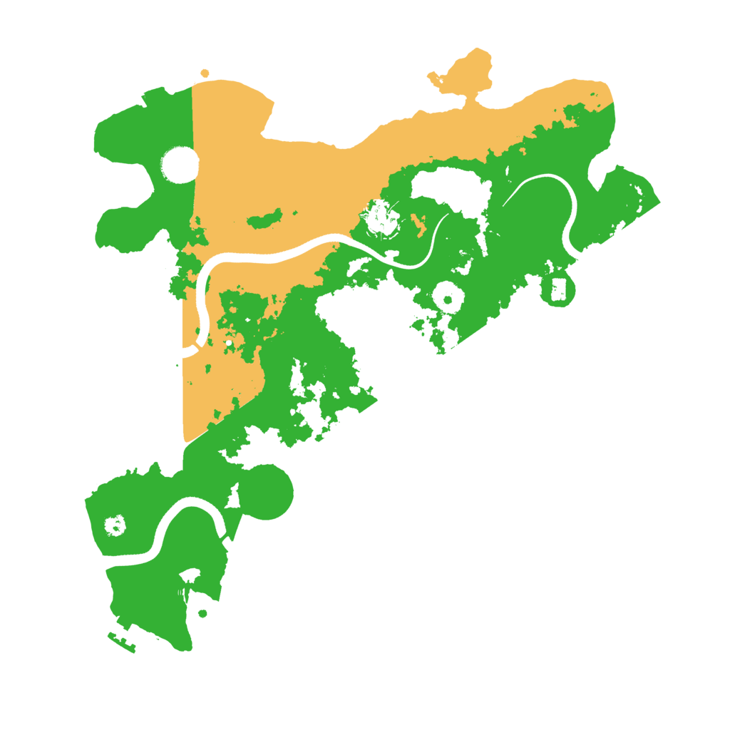 Biome Rust Map: Procedural Map, Size: 3500, Seed: 276040075