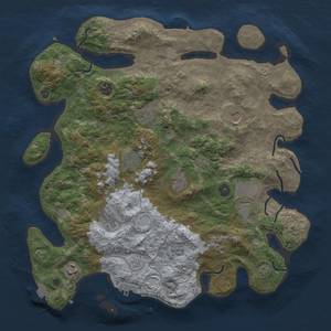 Thumbnail Rust Map: Procedural Map, Size: 4000, Seed: 967109519, 18 Monuments