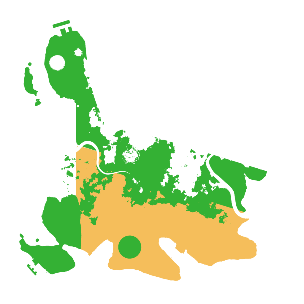 Biome Rust Map: Procedural Map, Size: 3500, Seed: 602515868